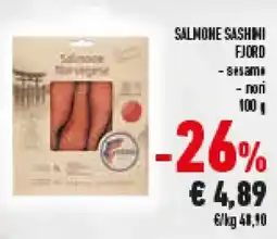 Conad Superstore Salmone sashimi FJORD offerta