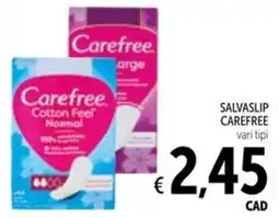 Spazio Conad Salvaslip CAREFREE offerta