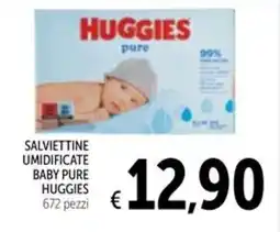 Spazio Conad Salviettine umidificate baby pure HUGGIES offerta