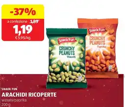 ALDI Snack fun arachidi ricoperte offerta