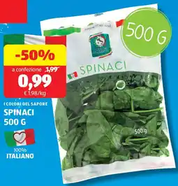 ALDI I colori del sapore spinaci offerta