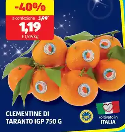 ALDI Clementine di taranto igp offerta