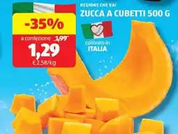 ALDI Regione che vai zucca a cubetti offerta