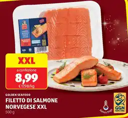 ALDI Golden seafood filetto di salmone norvegese xxl offerta