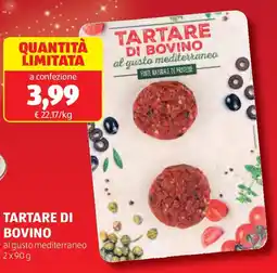ALDI Tartare di bovino offerta