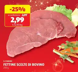 ALDI Il podere fettine scelte di bovino offerta