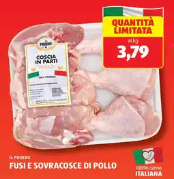ALDI Il podere fusi e sovracosce di pollo offerta