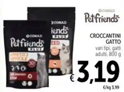 Spazio Conad Conad pet friends croccantini gatto offerta