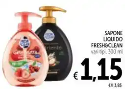 Spazio Conad Sapone liquido FRESH&CLEAN offerta