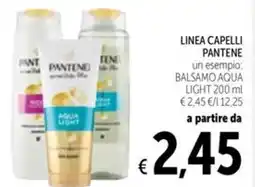 Spazio Conad Linea capelli pantene un esempio: balsamo aqua light offerta