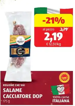 ALDI Regione che vai salame cacciatore dop offerta