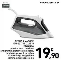 Spazio Conad FERRO A VAPORE EFFECTIVE DX1510 ROWENTA offerta