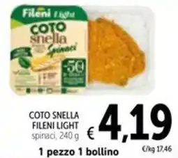 Spazio Conad Coto snella fileni light spinaci offerta