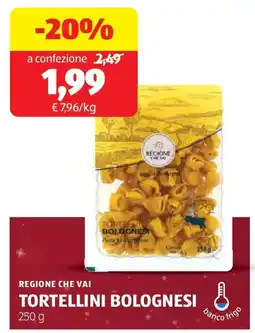 ALDI Regione che vai tortellini bolognesi offerta