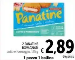 Spazio Conad 2 panatine rovagnati cotto e formaggio offerta