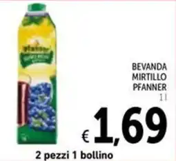 Spazio Conad Bevanda mirtillo PFANNER offerta