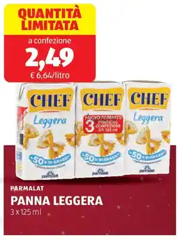 ALDI Parmalat panna leggera offerta