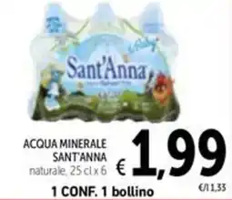 Spazio Conad Acqua minerale sant'anna naturale offerta