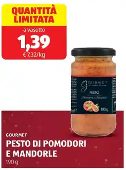 ALDI Gourmet pesto di pomodori e mandorle offerta