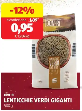 Bon-ri lenticchie verdi giganti