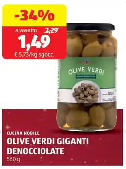 ALDI Cucina nobile olive verdi giganti denocciolate offerta