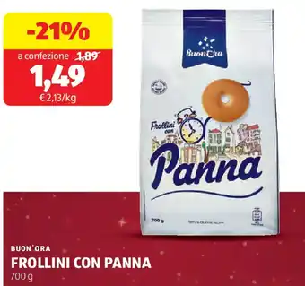 ALDI Buon'ora frollini con panna offerta