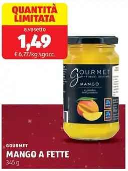 ALDI Gourmet mango a fette offerta