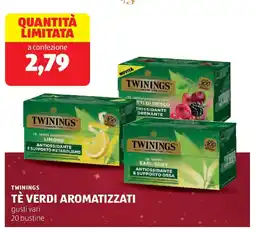 ALDI Twinings tè verdi aromatizzati offerta