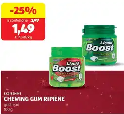 ALDI Excitemint chewing gum ripiene offerta