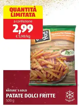 ALDI Nature's gold patate dolci fritte offerta