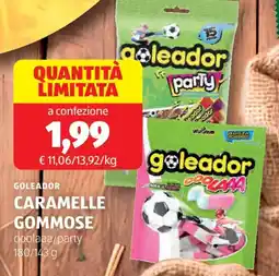 ALDI Goleador caramelle gommose offerta