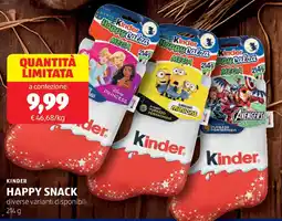 ALDI Kinder happy snack offerta