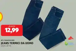 ALDI Up 2 fashion men jeans termici da uomo offerta