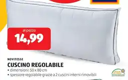 ALDI Novitesse cuscino regolabile offerta