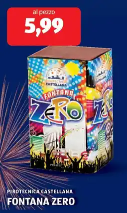 ALDI Pirotecnica castellana fontana zero offerta