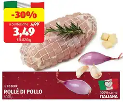 ALDI Il podere rollè di pollo offerta