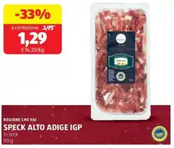 ALDI Regione che vai speck alto adige igp offerta