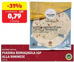 ALDI Regione che vai piadina romagnola igp alla riminese offerta