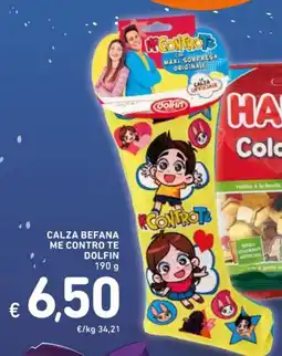 Spazio Conad Calza befana me contro te DOLFIN offerta