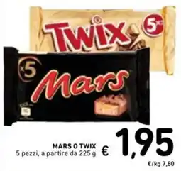 Spazio Conad MARS O TWIX 5 pezzi, a partire da offerta