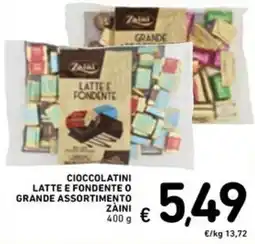 Spazio Conad Cioccolatini latte e fondente o grande assortimento ZAINI offerta