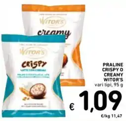 Spazio Conad Praline crispy o creamy WITOR'S vari tipi offerta