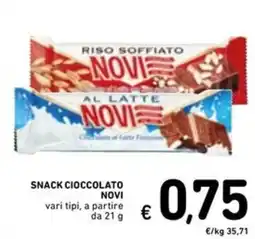 Spazio Conad Snack cioccolato NOVI vari tipi, a partire offerta
