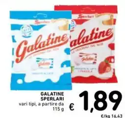 Spazio Conad Galatine SPERLARI vari tipi, a partire da offerta