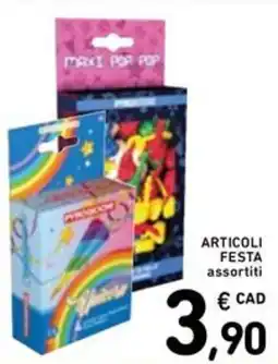 Spazio Conad ARTICOLI FESTA assortiti offerta