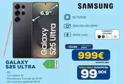 Euronics SAMSUNG GALAXY S25 ULTRA offerta