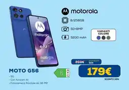 Euronics motorola MOTO G56 offerta
