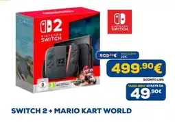Euronics Switch 2 + mario kart world offerta