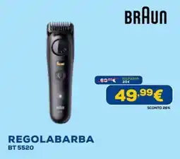Euronics BRAUN REGOLABARBA BT 5520 offerta