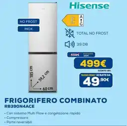 Euronics Hisense FRIGORIFERO COMBINATO RB390N4ACE offerta